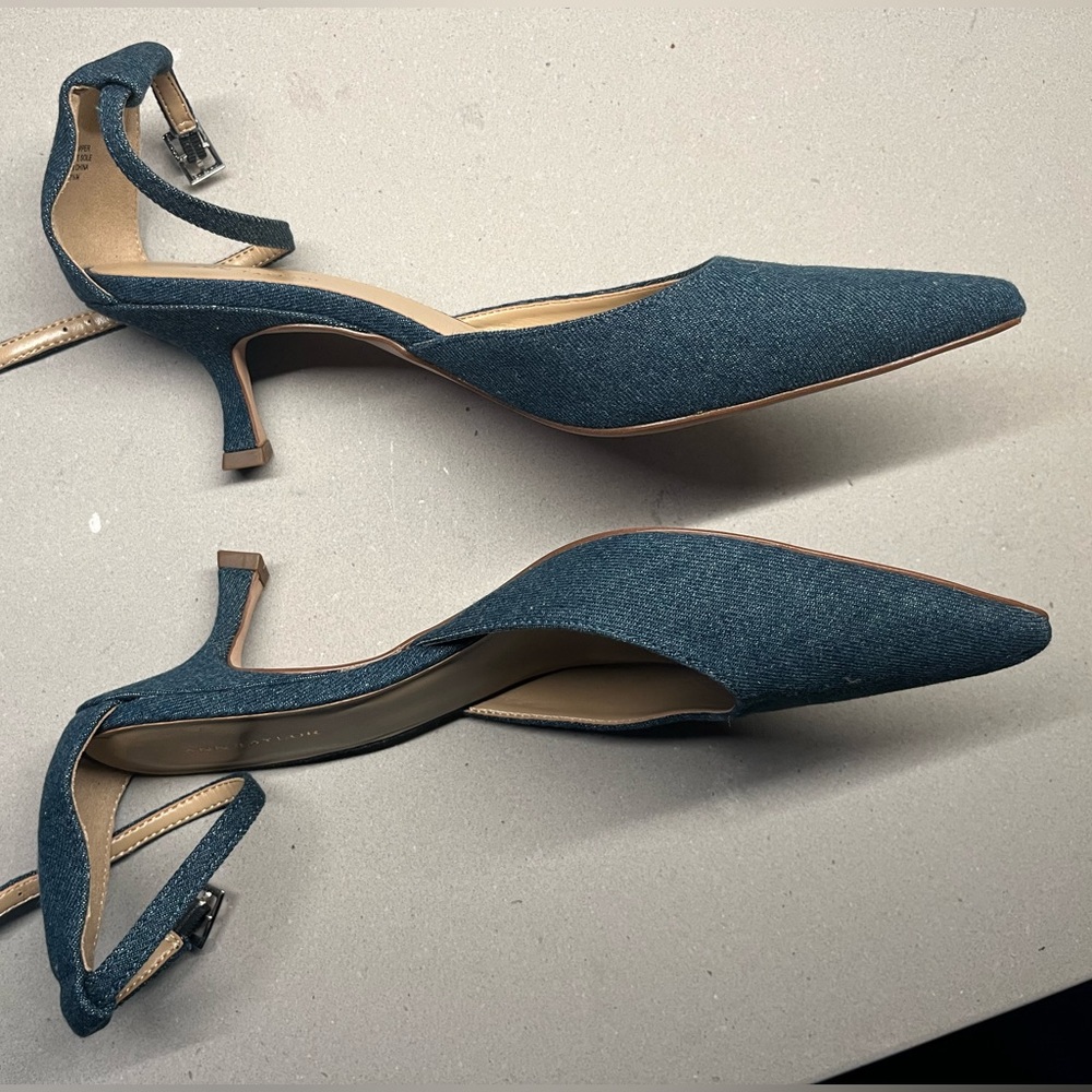 NWOT ⭐️ Ann Taylor Jean Kitten Heel - size 7.5 - Picture 7 of 11